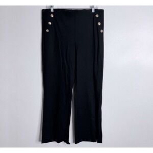 NWOT Chico's So Slimming 180 Button Juliet Flare Black 12 Petite Chico's 2P